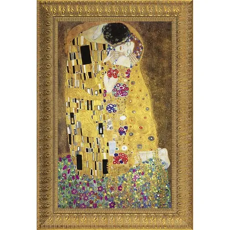 The Kiss Framed Canvas Replica Painting: Estate
