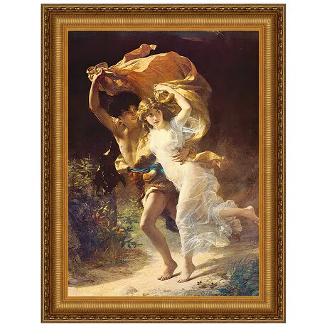The Storm Framed Canvas Replica Painting: Small