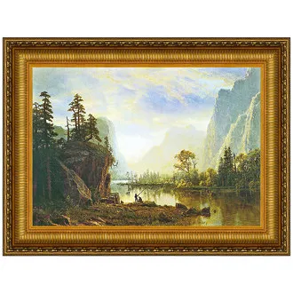 Yosemite Valley Framed Canvas Replica Painting: Small