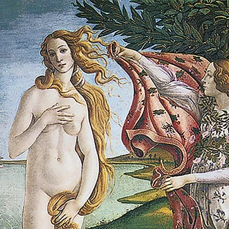 The Birth of Venus Framed Canvas Replica Painting: Large