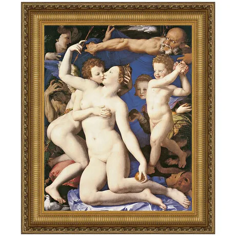An Allegory with Venus and Cupid Framed Canvas Replica Painting: Large