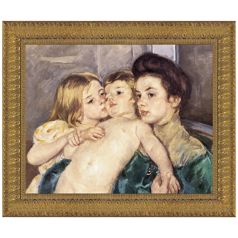 The Caress Framed Canvas Replica Painting: Medium