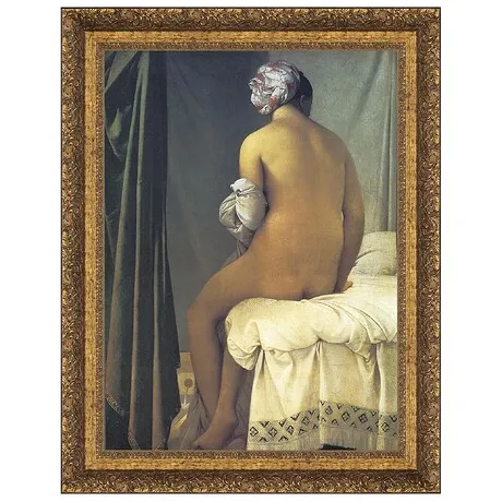 The Valpincon Bather Framed Canvas Replica Painting: Medium