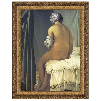 The Valpincon Bather Framed Canvas Replica Painting: Large