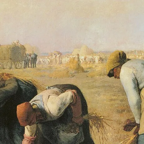 The Gleaners Framed Canvas Replica Painting: Large