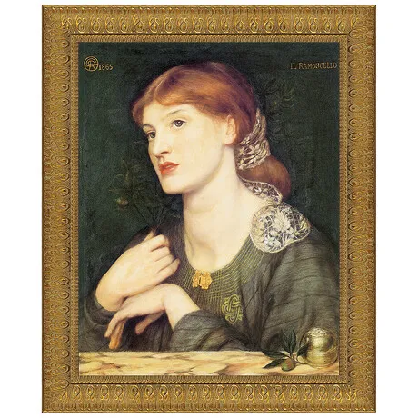 Il Ramoscello Bella e Buona Framed Canvas Replica Painting: Small