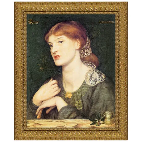 Il Ramoscello Bella e Buona Framed Canvas Replica Painting: Large
