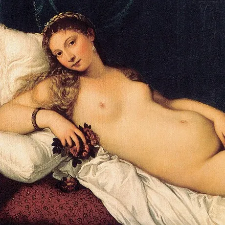 The Venus of Urbino Framed Canvas Replica Painting: Medium