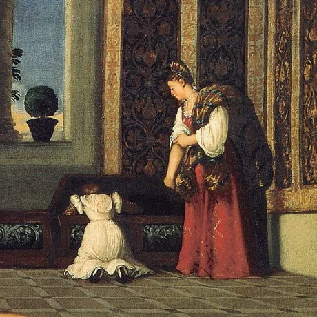 The Venus of Urbino Framed Canvas Replica Painting: Medium
