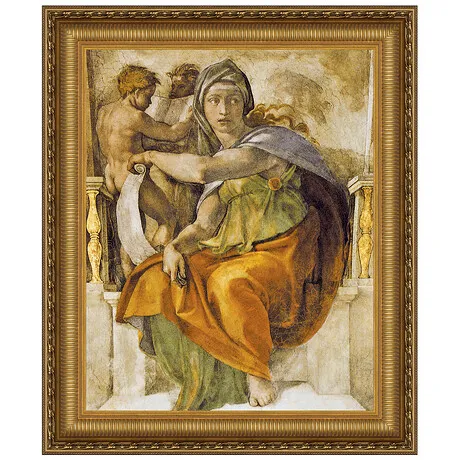 The Delphic Sibyl Framed Canvas Replica Painting: Large