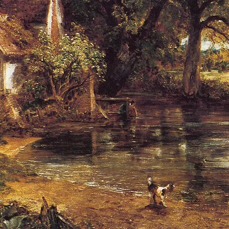 The Hay Wain Framed Canvas Replica Painting: Medium