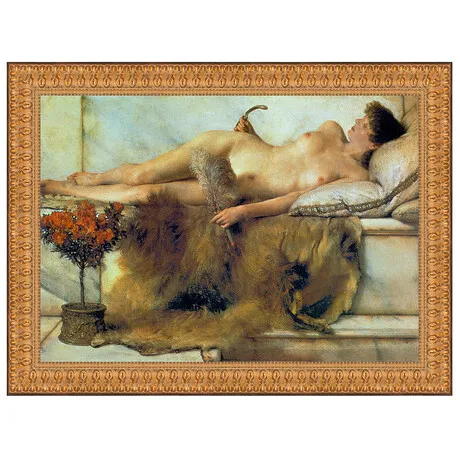 In the Tepidarium Framed Canvas Replica Painting: Medium