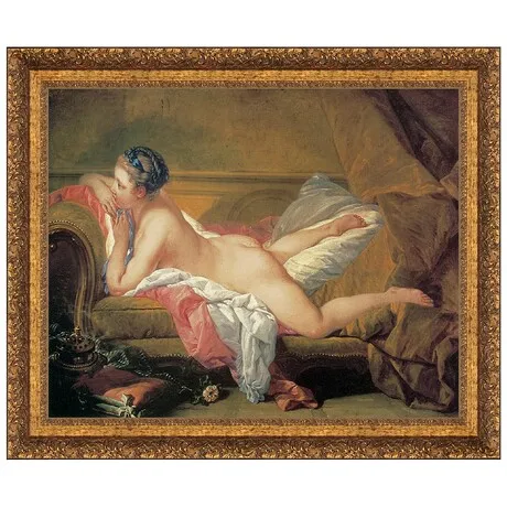 The Blond Odalisque Framed Canvas Replica Painting: Small