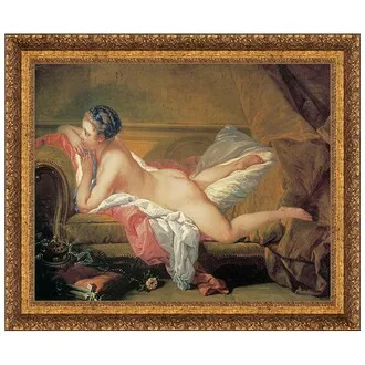 The Blond Odalisque Framed Canvas Replica Painting: Grande