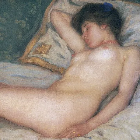 Sleep Framed Canvas Replica Painting: Grande