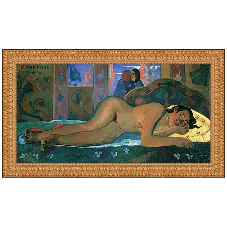 Nevermore Framed Canvas Replica Painting: Large