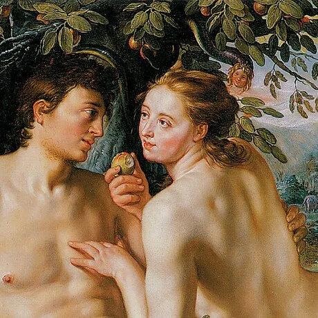 The Fall of Man Framed Canvas Replica Painting: Medium