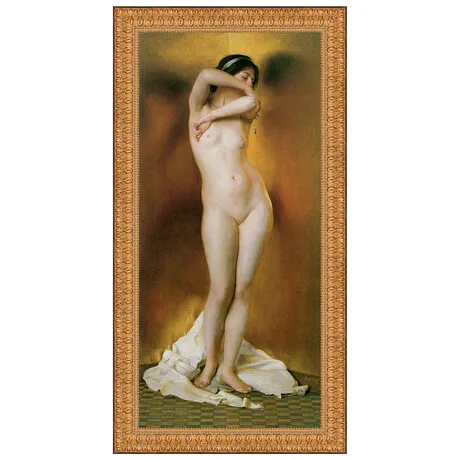 Glow of Gold, Gleam of Pearl Framed Canvas Replica Painting: Medium