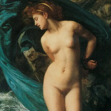 Andromeda Framed Canvas Replica Painting: Grande