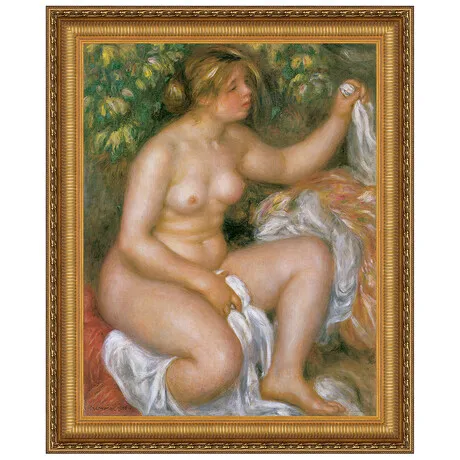 After the Bath Framed Canvas Replica Painting: Small