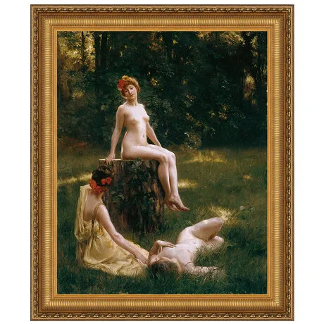 The Glade Framed Canvas Replica Painting: Grande