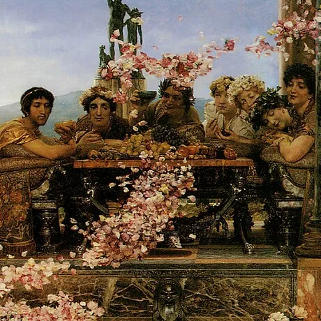 The Roses of Heliogabalus Framed Canvas Replica Painting: Small