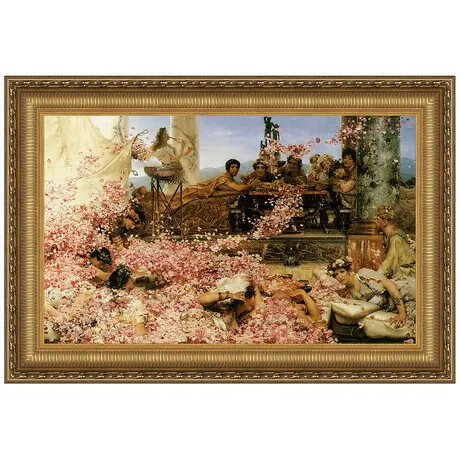 The Roses of Heliogabalus Framed Canvas Replica Painting: Medium