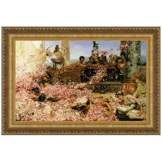 The Roses of Heliogabalus Framed Canvas Replica Painting: Medium