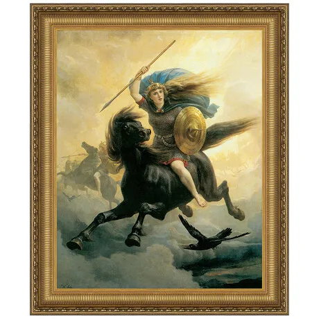 Valkyrie Framed Canvas Replica Painting: Small