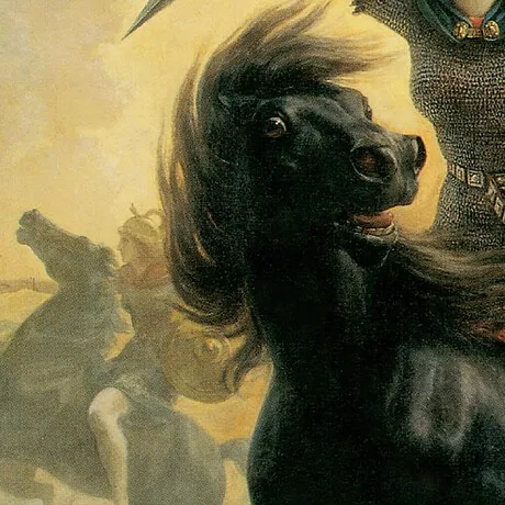 Valkyrie Framed Canvas Replica Painting: Grande