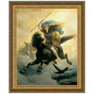 Valkyrie Framed Canvas Replica Painting: Grande