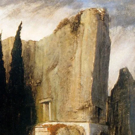 Island of the Dead (III) Framed Canvas Replica Painting: Grande
