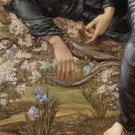 The Beguiling of Merlin Framed Canvas Replica Painting: Large