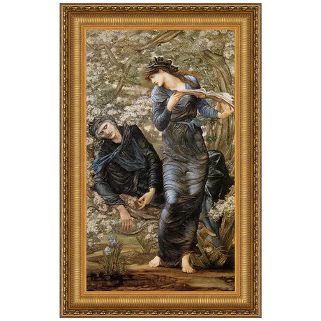 The Beguiling of Merlin Framed Canvas Replica Painting: Large