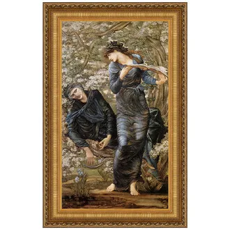 The Beguiling of Merlin Framed Canvas Replica Painting: Large