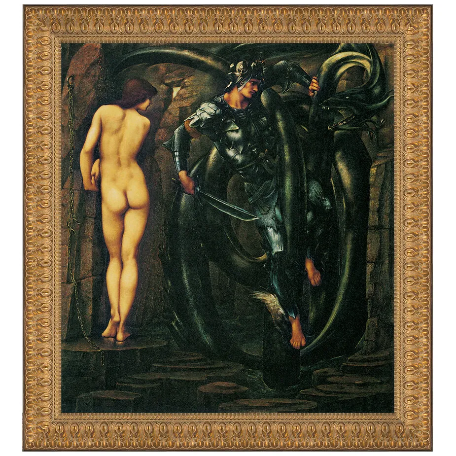 The Doom Fulfilled Framed Canvas Replica Painting: Small