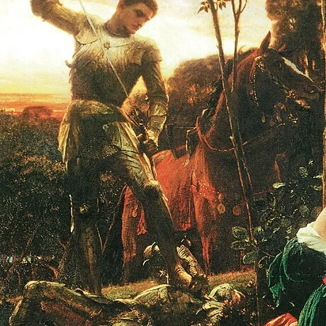 Chivalry Framed Canvas Replica Painting: Small