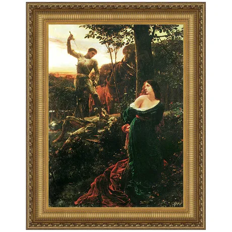 Chivalry Framed Canvas Replica Painting: Large