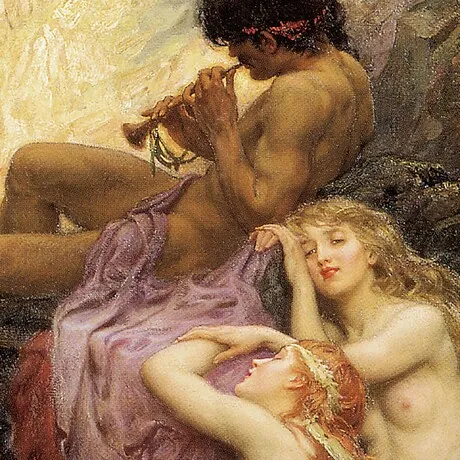 Sea Melodies Framed Canvas Replica Painting: Large