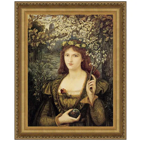Madonna Pietra degli Scrovigni Framed Canvas Replica Painting: Small