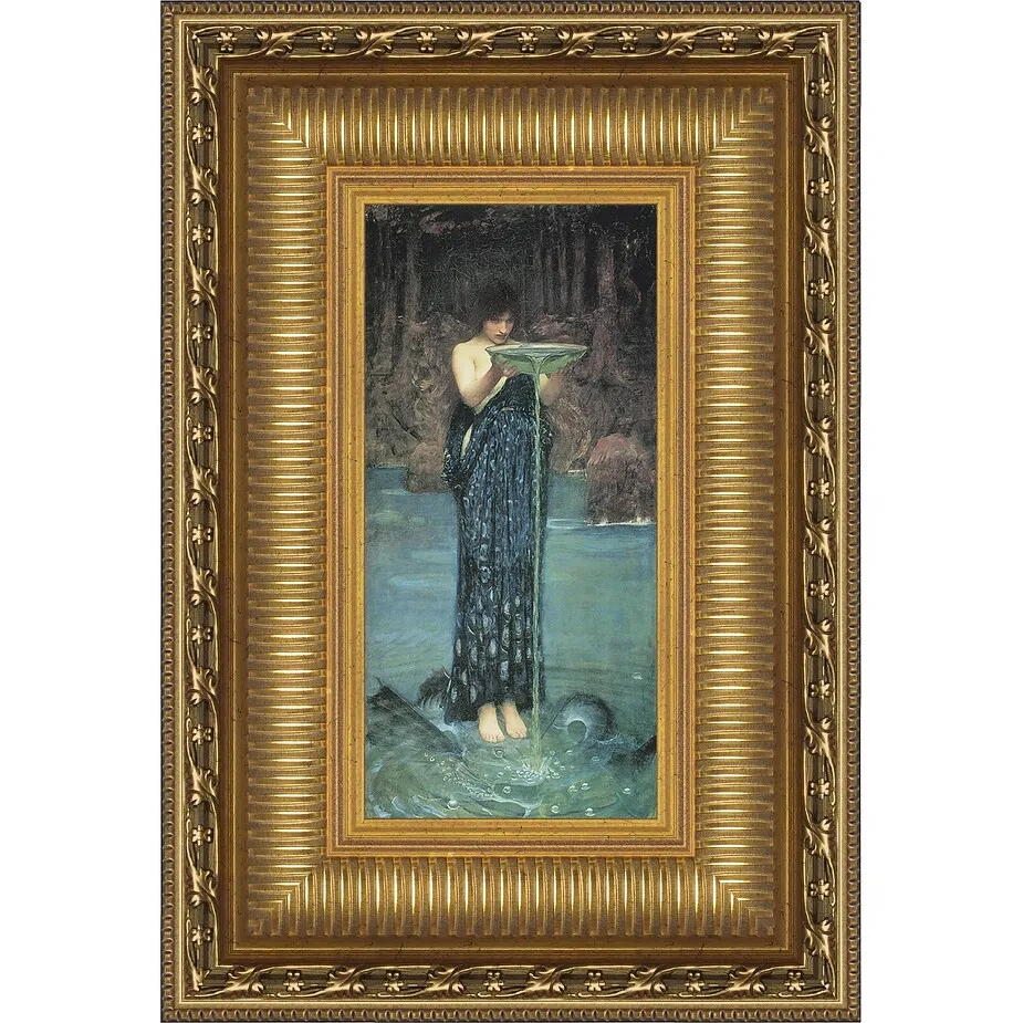 Circe Invidiosa Framed Canvas Replica Painting: Small