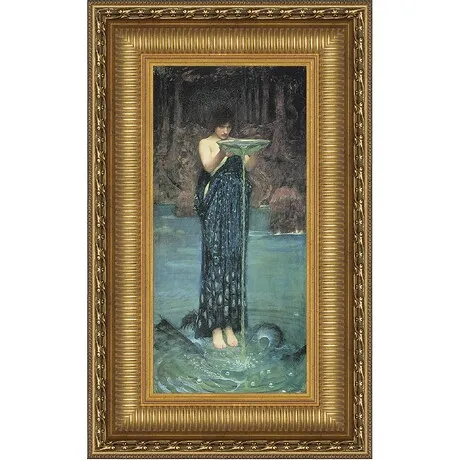 Circe Invidiosa Framed Canvas Replica Painting: Medium