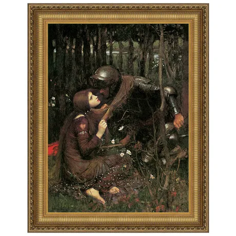 La Belle Dame Sans Merci Framed Canvas Replica Painting: Small