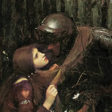 La Belle Dame Sans Merci Framed Canvas Replica Painting: Medium