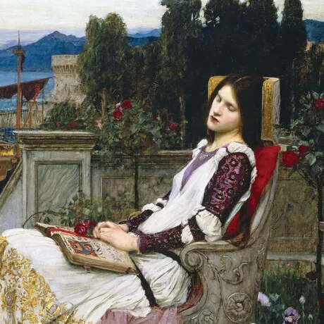 Saint Cecilia Framed Canvas Replica Painting: Small