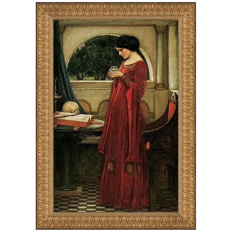 The Crystal Ball Framed Canvas Replica Painting: Grande