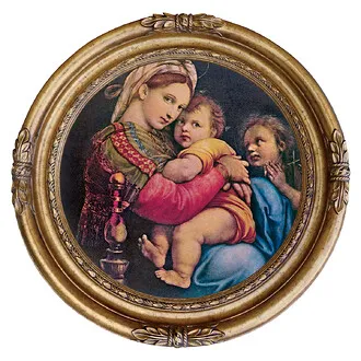 Madonna della Seggiola, 1514: Canvas Replica Painting: Small