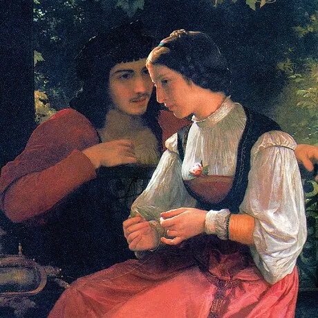 The Proposal Framed Canvas Replica Painting: Medium