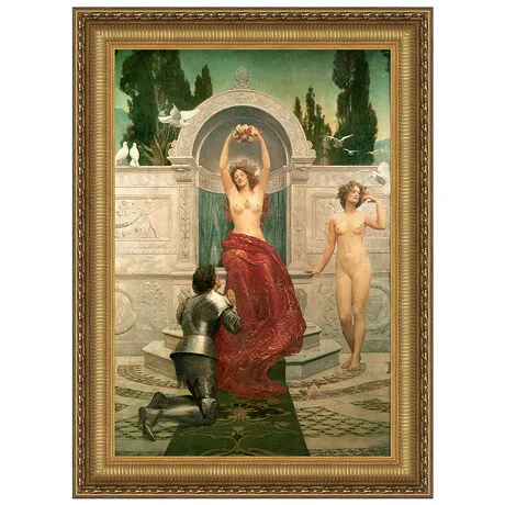 In the Venusberg Framed Canvas Replica Painting: Small
