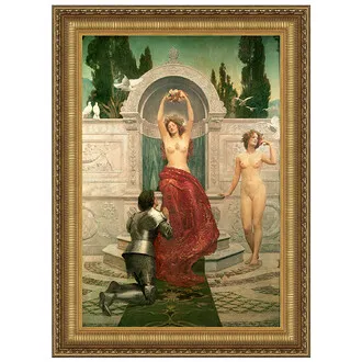 In the Venusberg Framed Canvas Replica Painting: Medium